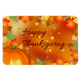 Happy thanksgiving Colorful Höst löv Magnet