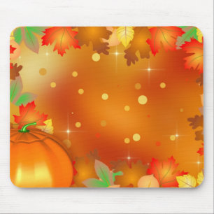 Happy thanksgiving Colorful Höst löv Musmatta