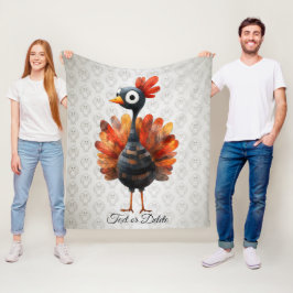 Happy thanksgiving Cute Colorful Baby Turkiet Fleecefilt