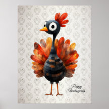 Happy thanksgiving Cute Colorful Baby Turkiet