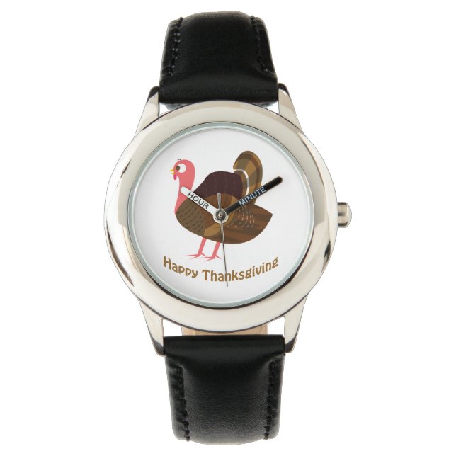 Happy thanksgiving! Cute Turkey Armbandsur (Framsida)