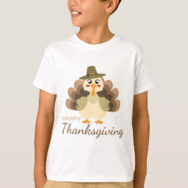 Happy Thanksgiving Cute Turkey Fall T Shirt
