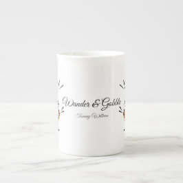 Happy thanksgiving Cute Turkiet Benporslin Mugg