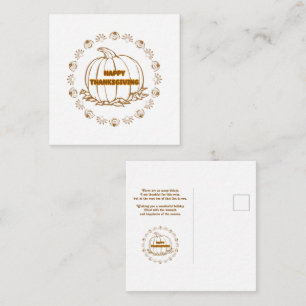 happy thanksgiving dag anteckningskort