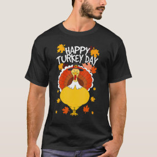 Happy thanksgiving Dag Funny Cute Pilgrim Turkiet T Shirt