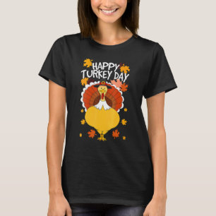 Happy thanksgiving Dag Funny Cute Pilgrim Turkiet T Shirt