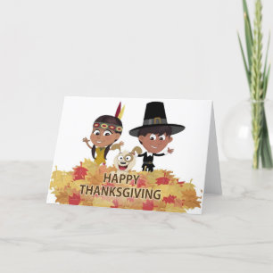 Happy thanksgiving dag helgkort