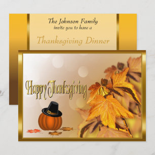 Happy thanksgiving dag inbjudningar