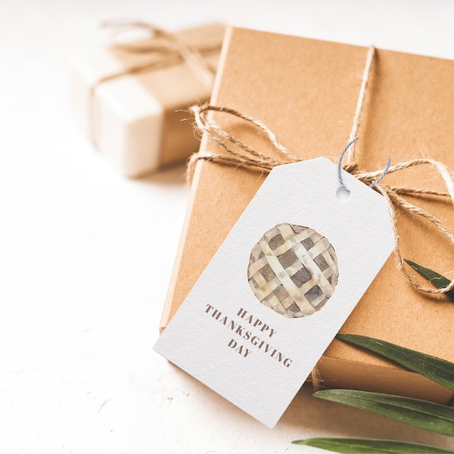 Happy thanksgiving-dagen | Äpple Paj Presentetikett (Skapare uppladdad)