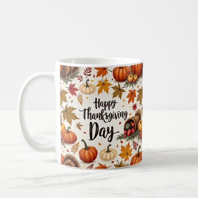Happy thanksgiving-dagen Classic Mugg (Vänster)