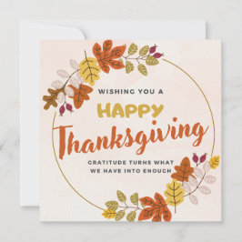 Happy thanksgiving-dagen julkort