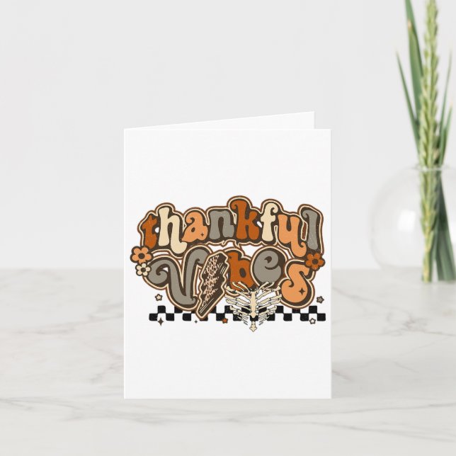 Happy thanksgiving-dagen kort (Framsida)