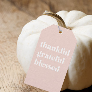 Happy thanksgiving-dagen Tack och lov välsignad Presentetikett