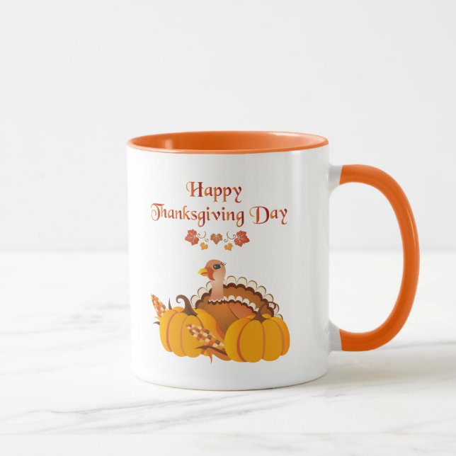 Happy thanksgiving-dagen Turkiet Mugg (Höger)