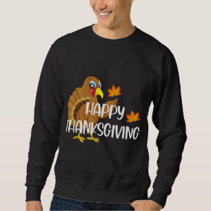 Happy thanksgiving-dagen Turkiet tacksamt Manar Kv Lång Ärmad Tröja