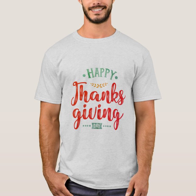 Happy thanksgiving-dagsoffert T-Shirt (Framsida)
