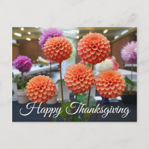 Happy thanksgiving Dahlia Ro Toscano #1 vykort