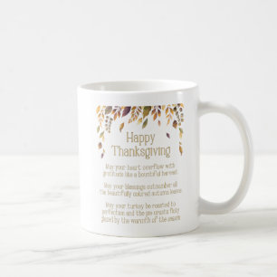 Happy thanksgiving Day Helgdag Dikt Kaffemugg