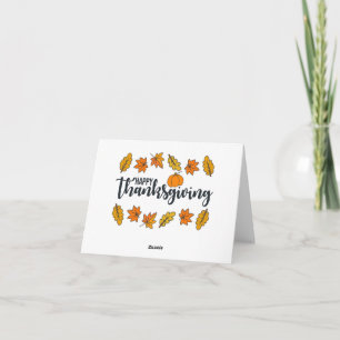 Happy thanksgiving Day Sloth med kalkon Helgkort