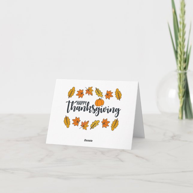 Happy thanksgiving Day Sloth med kalkon Helgkort (Baksida)