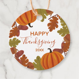 Happy thanksgiving Fall Gåvor Etiketter