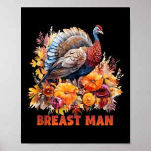 Happy thanksgiving Fall Vibes Breast Man Tanktop Poster