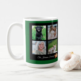 Happy thanksgiving Family Namn och Photo collage Kaffemugg