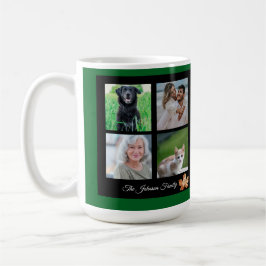 Happy thanksgiving Family Namn och Photo collage Kaffemugg