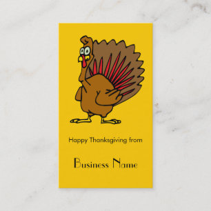 Happy thanksgiving Fånig Turkiet Visitkort