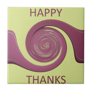 Happy thanksgiving-Fantastisk-textdesign Kakelplatta