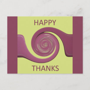 Happy thanksgiving-Fantastisk-textdesign Vykort