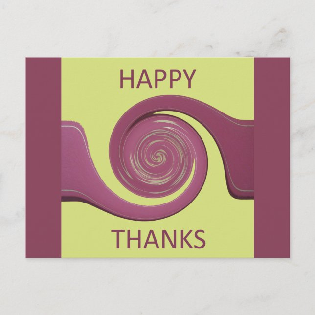 Happy thanksgiving-Fantastisk-textdesign Vykort (Framsida)