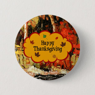 Happy thanksgiving, Färg hösten hösten Knapp