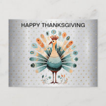 Happy thanksgiving färgat Turkiet Golden Stars