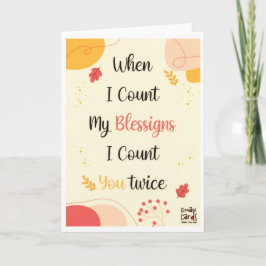 Happy Thanksgiving for a Special Person Kort