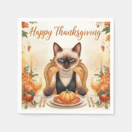 Happy Thanksgiving for Cat lovers Pappersservett