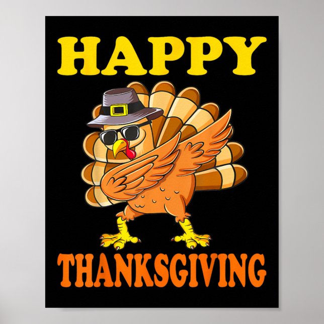 Happy thanksgiving för Turkiets dag-familjemöte 1 Poster (Framsidan)