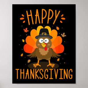Happy thanksgiving för turkiska dagars familjemöte poster
