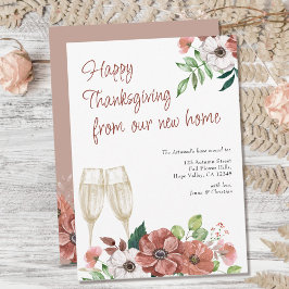 Happy thanksgiving från ny höstblomma i starthöjd meddelande