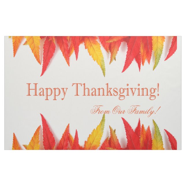 Happy thanksgiving från vår familj! tyg (Yard)