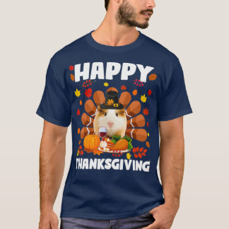 Happy thanksgiving Funny Guinea Gris (2) T Shirt