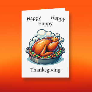 Happy thanksgiving Funny Stuffing Pun Kort