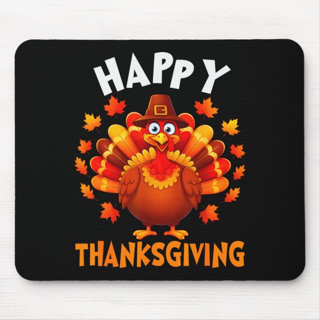 Happy Thanksgiving Funny Turkey Family Dinner Than Musmatta (Framsidan)