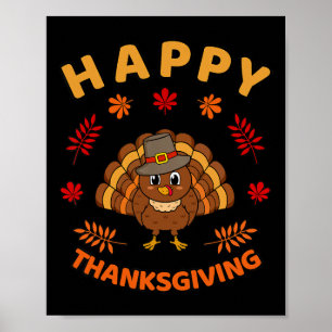 Happy thanksgiving Funny Turkey Family Manar Women Poster