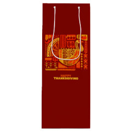 Happy thanksgiving Geometric Abstrakt Orange Brown