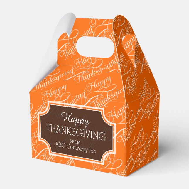 Happy thanksgiving Gift Box Presentaskar (Framsidan Sidan)