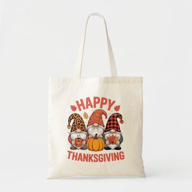 Happy thanksgiving Gnomes-fallsäsong Tygkasse (Framsidan)