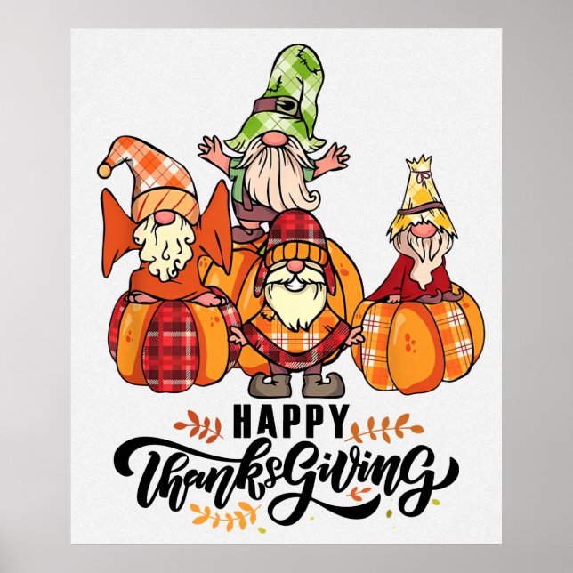 Happy thanksgiving Gnomes Poster (Framsidan)