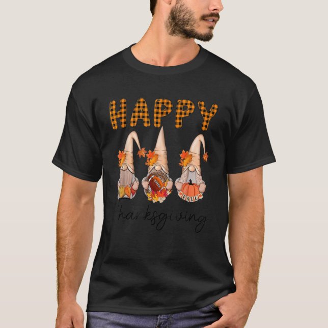 Happy thanksgiving Gnomes T Shirt (Framsida)