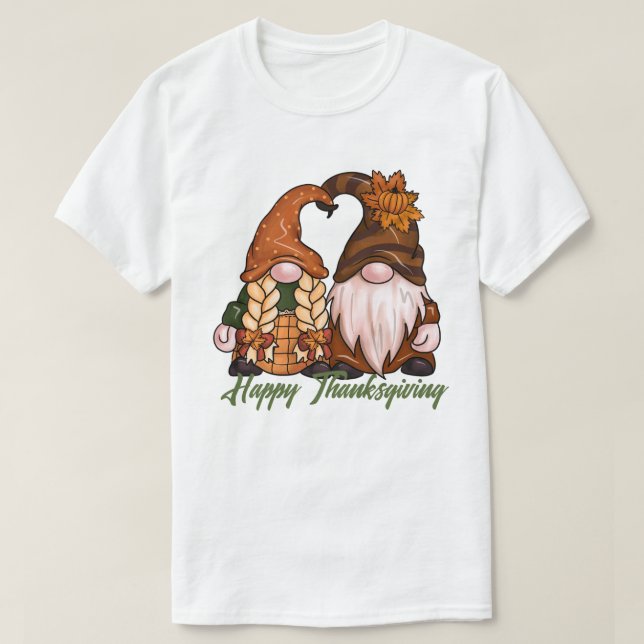 Happy thanksgiving Gnomes T-Shirt (Design framsida)